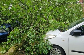 Feuerwehr Bocholt: FW Bocholt: Drei wetterbedingte Einsätze nach Unwetter im Bocholter Norden