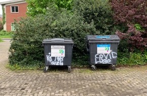 Polizeiinspektion Emsland/Grafschaft Bentheim: POL-EL: Schüttorf - Zahlreiche Sachbeschädigungen durch Graffiti