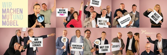 Pressemitteilung: MÖBELMEILE-Kampagne als Stimmungsaufheller: „Wir machen Mut und Möbel.“