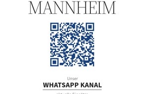 Polizeipr&auml;sidium Mannheim: POL-MA: Mannheim/Heidelberg/Rhein-Neckar-Kreis: WhatsApp-Marathon des Polizeipr&auml;sidiums Mannheim