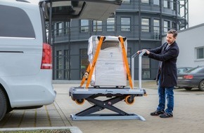 Aktion Gesunder Rücken e. V.: Schwere Lasten: Geniale Erfindung aus der Schweiz ermöglicht rückenschonendes Transportieren