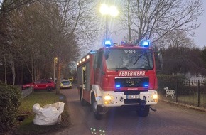 Freiwillige Feuerwehr Aurich: FW-AUR: In Wohngebiet mit Baum kollidiert