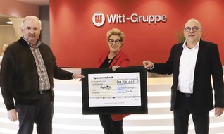 Witt-Gruppe: Witt-Gruppe spendet 5.000 Euro an Kinderkrebshilfe