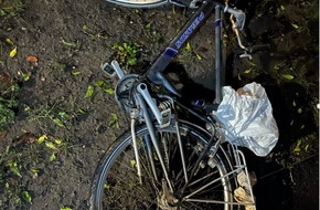 Kreispolizeibehörde Wesel: POL-WES: Dinslaken - Nachtrag (Bild)/ Radfahrer fährt Fußgänger an und flüchtet