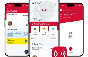 Touring Club Schweiz/Suisse/Svizzero - TCS: Aide d'urgence numérique et mobile : EchoSOS et le TCS unissent leurs forces