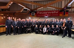 Feuerwehr Hamminkeln: FW Hamminkeln: Jahreshauptversammlung der Freiwilligen Feuerwehr Hamminkeln