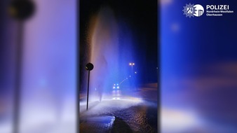 Polizeipräsidium Oberhausen: POL-OB: Nicht cool: Unbekannte Täter öffnen Hydranten - Hinweise erbeten!