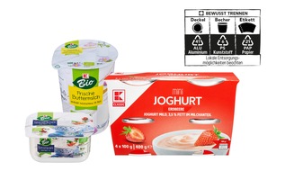 Kaufland: Verpackungen der Kaufland-Eigenmarken zukünftig mit Trennhinweisen