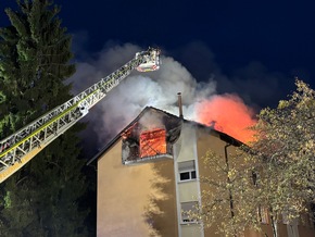 KFV Bodenseekreis: Hoher Sachschaden bei Wohnhausbrand