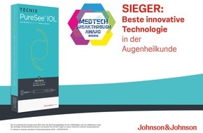 Johnson & Johnson Vision: Die TECNIS PureSee Intraokularlinse** von Johnson & Johnson bekommt einzigartige Auszeichnung: den MedTech Breakthrough Award 2025
