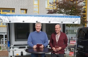 Kreispolizeibehörde Kleve: POL-KLE: Kleve - Infostand auf dem Riswicker Bauernmarkt / Pedelec Simulator und Einbruchschutzberatung