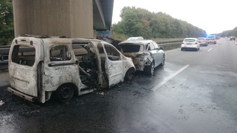 Verkehrsdirektion Mainz: POL-VDMZ: A 63, Nieder-Olm / Klein-Winternheim
Fahrzeugbrand nach Verkehrsunfall,  vier Fahrzeuge beteiligt, 10 km Stau 
26.09.2016, 06:53 Uhr