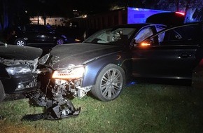 Polizeipr&auml;sidium Nordhessen: POL-KS: Autofahrer verliert Kontrolle bei rasanter Fahrt durch Josef-Fischer-Stra&szlig;e: &Uuml;ber 50.000 Euro Schaden bei Unfall