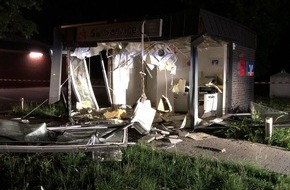 Polizei Coesfeld: POL-COE: Senden, Bösensell, Bahnhofstraße/Geldautomat gesprengt