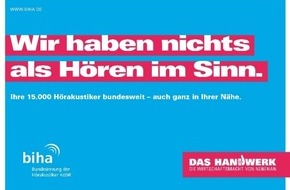 Bundesinnung der Hörakustiker KdöR: Hörakustiker-Handwerk zum Tag des Handwerks / Menschlich, modern und mit Zukunft