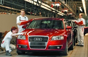 Audi AG: Wichtige Weichenstellung am Standort Neckarsulm: Audi startet Produktion der neuen A6 Limousine