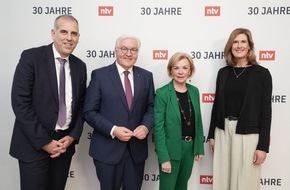 ntv Nachrichtenfernsehen GmbH: 30 Jahre ntv / 30 Jahre unabhängiger Journalismus / Jubiläumsfeier mit Bundespräsident Frank-Walter Steinmeier und viel Prominenz in Berlin