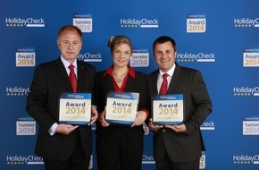 Hapimag AG: Hapimag Resorts mehrfach ausgezeichnet / Bestnoten für Hapimag bei HolidayCheck (BILD)
