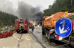 Polizeipräsidium Westpfalz: POL-PPWP: Lkw-Unfall mit erheblichen Auswirkungen