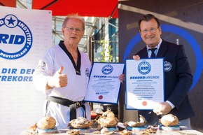 Weltrekordtag mit vier neuen Weltrekorden – das Rekord-Institut für Deutschland (RID) feiert seinen 11. Geburtstag