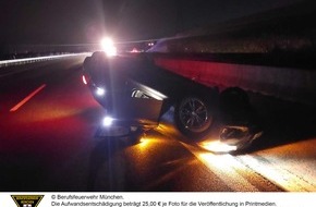Feuerwehr München: FW-M: Verkehrsunfall mit Überschlag (Allach)