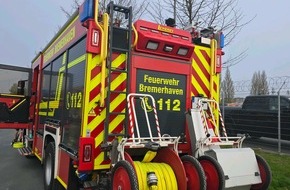 Feuerwehr Bremerhaven: FW Bremerhaven: Brandeinsatz in der Batteriestra&szlig;e