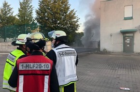 Feuerwehr Dortmund: FW-DO: 07.08.2018 - Feuer auf Betriebsgelände im Hafen
Feuerwehr löscht mit Sonderlöschmittel Kohlendioxid