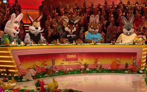 SAT.1: Was machen fünf Hasen in einem Fernsehstudio? Sie sind zu Gast bei "Genial daneben - Die Ostershow", am Karfreitag, 19. April 2019 in SAT.1