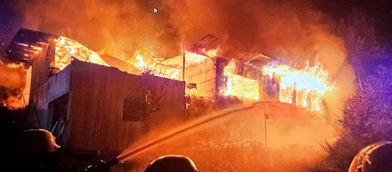 Polizeidirektion Pirmasens: POL-PDPS: Vollbrand eines Wohnhauses