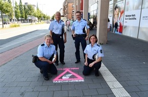 Polizei Paderborn: POL-PB: Polizei warnt mit aufgesprühten Piktogrammen vor Taschendieben