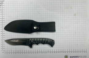 Bundespolizeidirektion Sankt Augustin: BPOL NRW: Führerschein und Messer sichergestellt - Bundespolizei ermittelt gegen 33-Jährigen nach Beleidigung