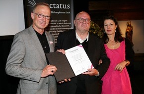 Lech Zürs Tourismus GmbH: Franz Schuh erhält den "TRACTATUS", hoch dotierter Essay-Preis des "Philosophicum Lech" (mit Bild)