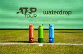 waterdrop&reg;: Pressemeldung: waterdrop&reg; und ATP enth&uuml;llen die neue ATP Tour Bottle