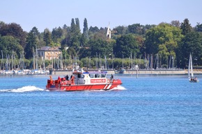 FW Konstanz: Schiffsunfall am Konstanzer Hafen