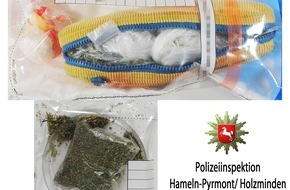 Polizeiinspektion Hameln-Pyrmont/Holzminden: POL-HM: Drogenfund nach Wohnungsdurchsuchungen