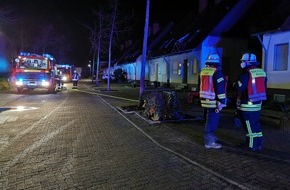 Freiwillige Feuerwehr Werne: FW-WRN: FEUER_2 - DLK - Vermutlich Brand einer Anthrazit-Heizung, starker Brandgeruch im Haus