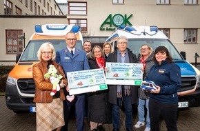 AOK Sachsen-Anhalt: AOK: 7.100 Euro für Erfüllung letzter Wünsche gespendet