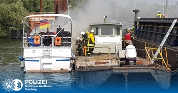 Kreispolizeibehörde Kleve: POL-KLE: Rees - Sportboot brannte / Ursache unklar (Pressemeldung der Polizei Duisburg)