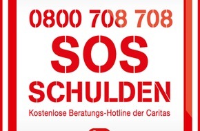 Caritas Schweiz / Caritas Suisse: SOS Schulden: die Gratis-Beratungshotline der Caritas - Caritas bietet neu unter 0800 708 708 telefonische Schuldenberatungen an