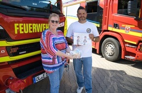 Kreisfeuerwehr Oldenburg: FW-OLL: Hohe Spende für den Nachwuchs - Jugendfeuerwehr Wildeshausen erhält 876,20EUR