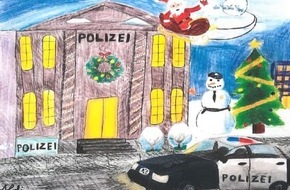 Polizeiinspektion Cuxhaven: POL-CUX: Die Polizei rettet Weihnachten - Alljährlicher Malwettbewerb der Polizeiinspektion Cuxhaven (Foto im Anhang)