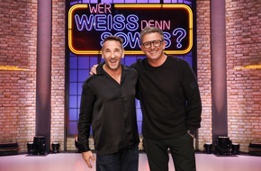 ARD Das Erste: Der Berg ruft: Hans Sigl und Mark Keller bei "Wer weiß denn sowas?" / Das Wissensquiz vom 25. bis 29. November 2024, um 18:00 Uhr im Ersten