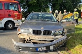Polizeiinspektion Stade: POL-STD: Motorradfahrer bei Unfall in Nordkehdingen schwer verletzt