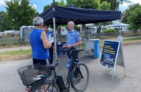 Polizeidirektion Trier: POL-PDTR: Pr&auml;ventionsveranstaltung "Fahrradfahrer" der Polizei Schweich auf dem Moselradweg