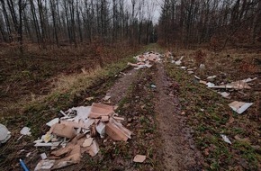 Polizeiinspektion Hameln-Pyrmont/Holzminden: POL-HM: Bauschutt unerlaubt im Süntel-Wald entsorgt