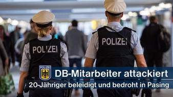 Bundespolizeidirektion München: Bundespolizeidirektion München: Körperverletzung, Bedrohung und Beleidigung gegenüber DB-Mitarbeiter / 20-Jähriger attackierte DB-Servicemitarbeiter