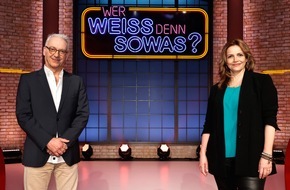 ARD Das Erste: Das Erste: Wiedersehen mit "Edel & Starck": Rebecca Immanuel und Christoph M. Ohrt bei "Wer weiß denn sowas?" / Das Wissensquiz vom 10. bis 14. Mai 2021, um 18:00 Uhr im Ersten