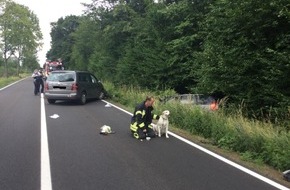 Feuerwehr und Rettungsdienst Bonn: FW-BN: Frontalzusammenstoß zweier PKW - Beide Fahrer und ein Hund verletzt