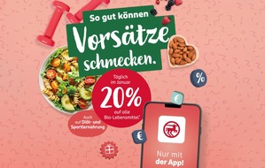 Dirk Rossmann GmbH: Neujahrsvorsätze: ROSSMANN bietet im Januar 20% Rabatt auf ausgewählte Lebensmittel