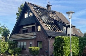 Feuerwehr Moers: FW Moers: Wohnhaus nach Brand unbewohnbar